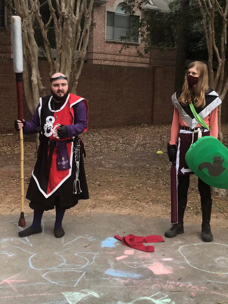 Paladin and Scout hanging out.