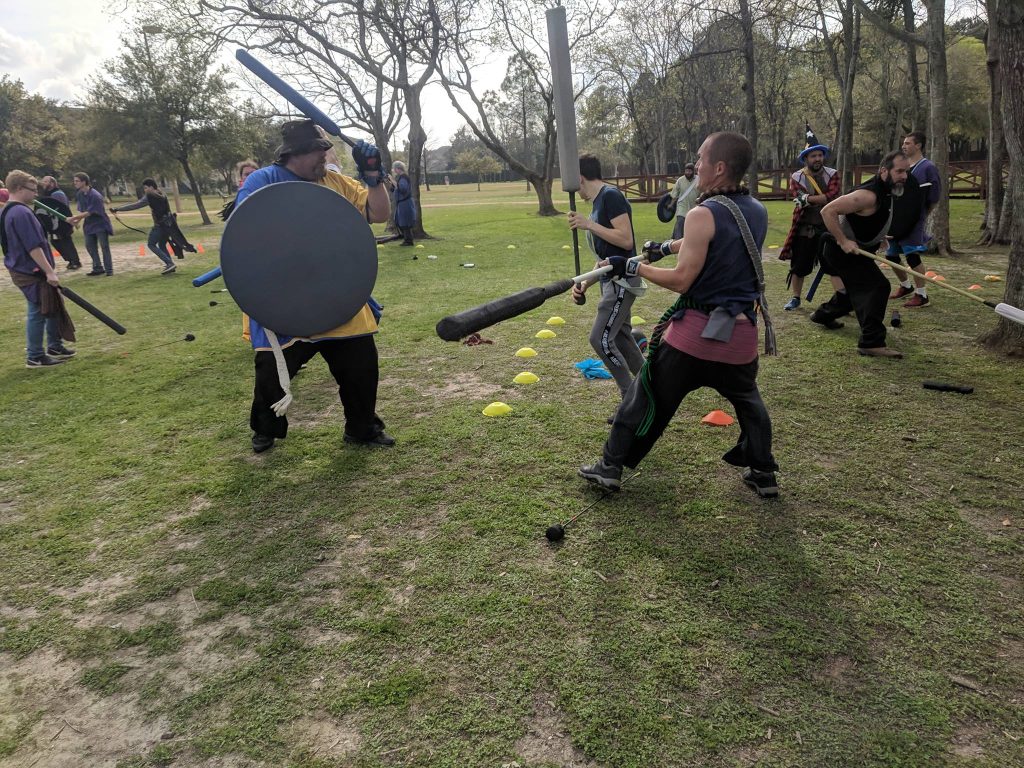 Amtgard boffer combat