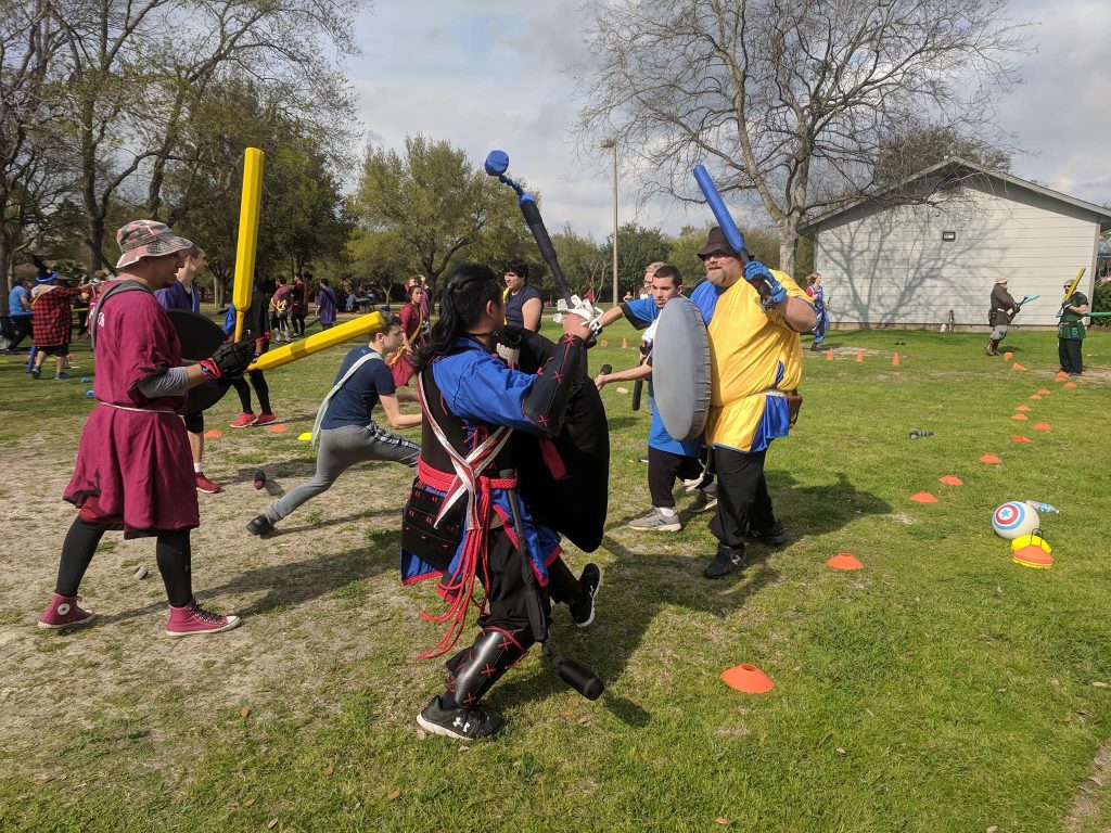 Teamwork is important when fighting as a group.