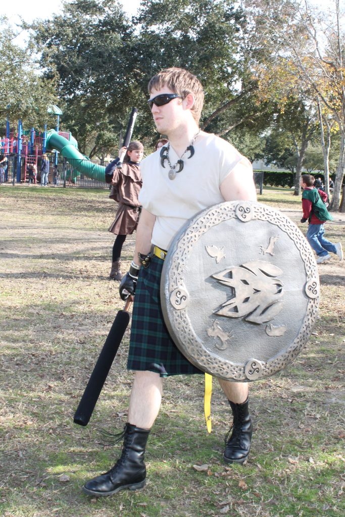 Crafting fun new weapons and shields is a big part of Amtgard.